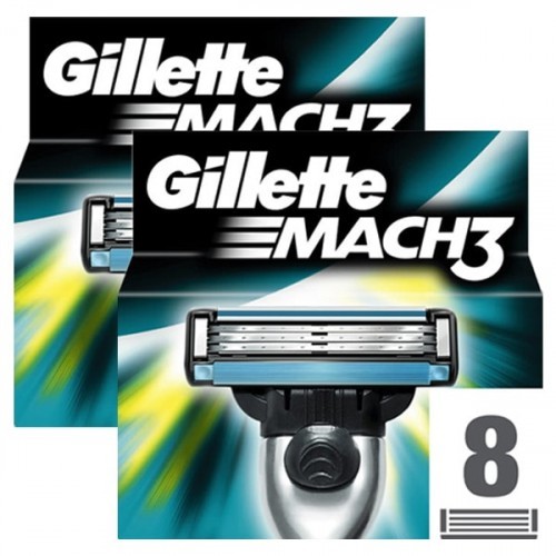 Gillette Mach3 Yedek Tıraş Bıçağı 8 li x 2 Adet