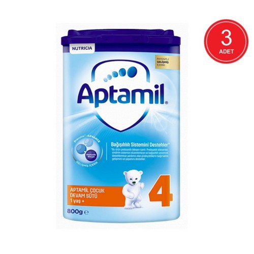 Aptamil 4 Akıllı Kutu Devam Sütü 800 gr x 3 Adet