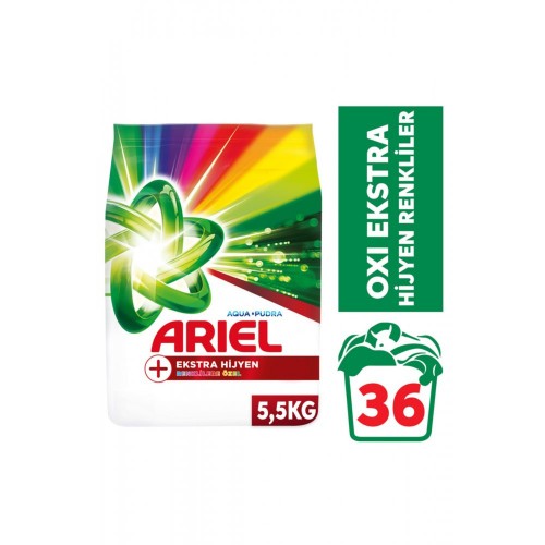 Ariel Toz Oxi Ekstra Hijyen Renklilere Özel 5,5 kg