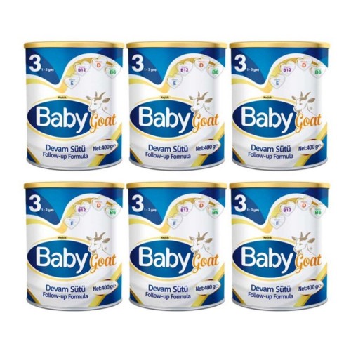 Baby Goat 3 Keçi Sütü Bazlı Devam Sütü 400 gr x 6 Adet