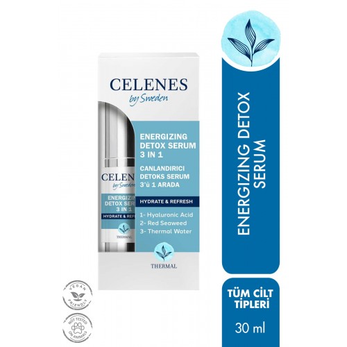 Celenes by Sweden Thermal 3 In 1 canlandırıcı Detox Serum 30 ml