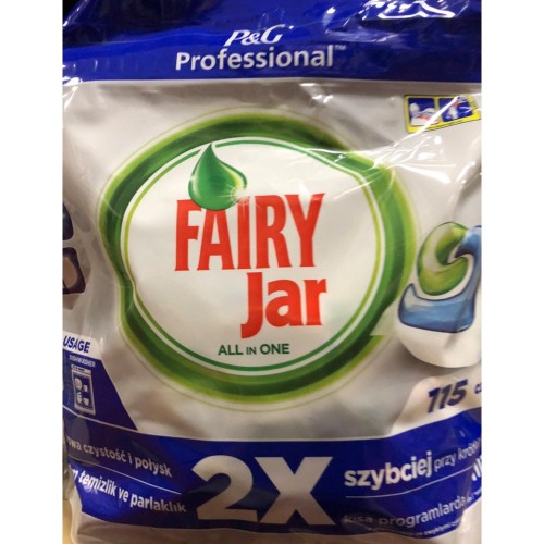 Fairy Jar Hepsi Bir Arada Bulaşık Makinesi Tableti 115 li (P&G Professional)
