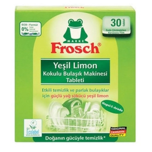 Frosch Yeşil Limonlu Bulaşık Deterjanı Tablet 30 lu
