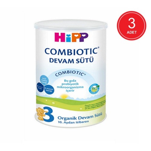 Hipp 3 Organic Combiotic Devam Sütü 350 gr x 3 Adet
