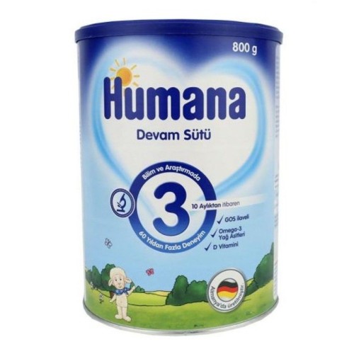 Humana 3 Bebek Maması Metal Kutu 800 gr