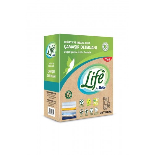Life By Fakir Vegan Doğal Çamaşır Deterjanı Renkli ve Beyazlar 1,5 kg