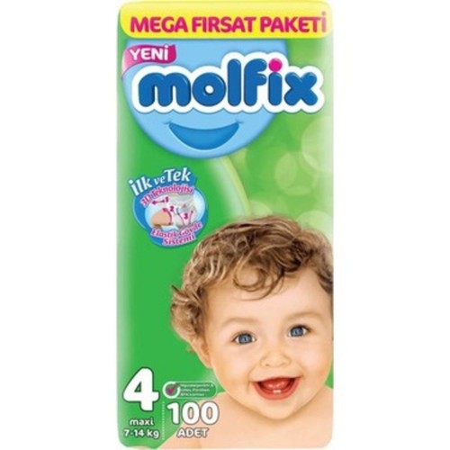 Molfix Bebek Bezi Ultra Fırsat Paketi Maxi 4 No 100 lü