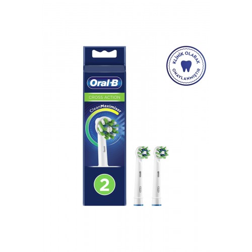 Oral-B Diş Fırçası Yedek Başlığı Clean Maximiser Cross Action 2 li