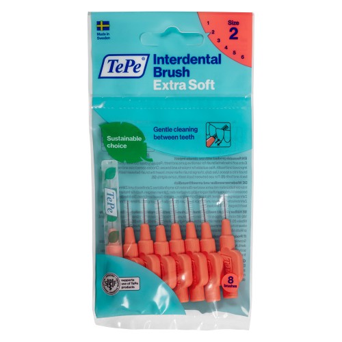 Tepe Interdental Brush Extra X Soft Arayüz Fırçası 0.5 mm Kırmızı 8li