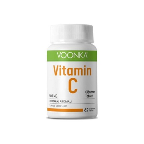 Voonka Vitamin C 500 mg Çiğneme Tableti 62 Adet