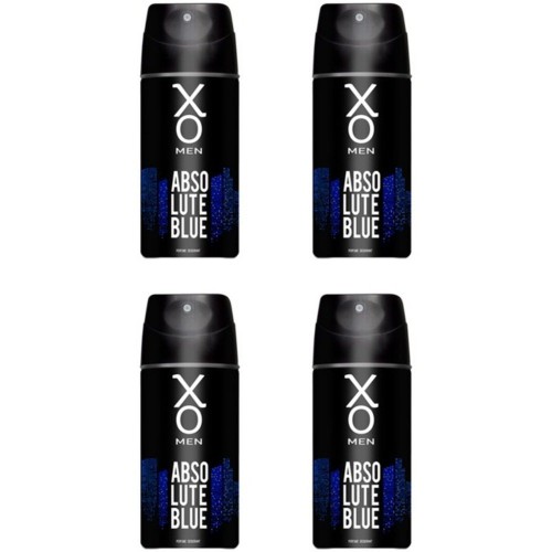 Xo Absolute Blue Men Deodorant 150 ml x 4 Adet