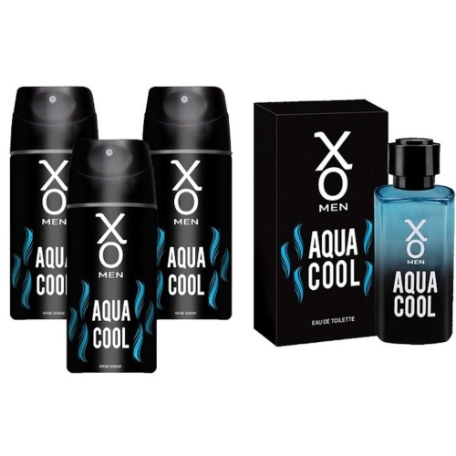 Xo Aqua Cool Men Edt Parfüm 100 ml + 3 lü Deodorant 150 ml