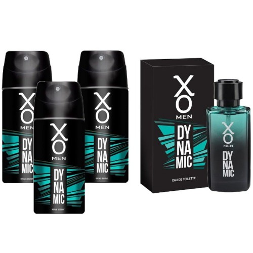 Xo Dynamic Men Edt 100 ml + 3 lü Deodorant 150 ml