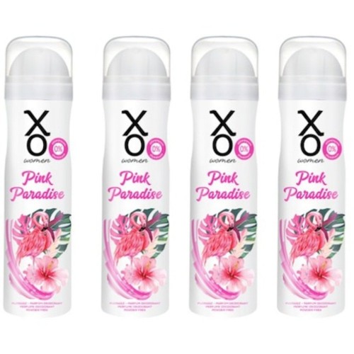 Xo Pink Paradise Women Deodorant 150 ml x 4 Adet