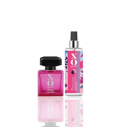Xo Pink Paradise Women Edt Parfüm 100ml + Xo Passion Vücut Sprey 150ml