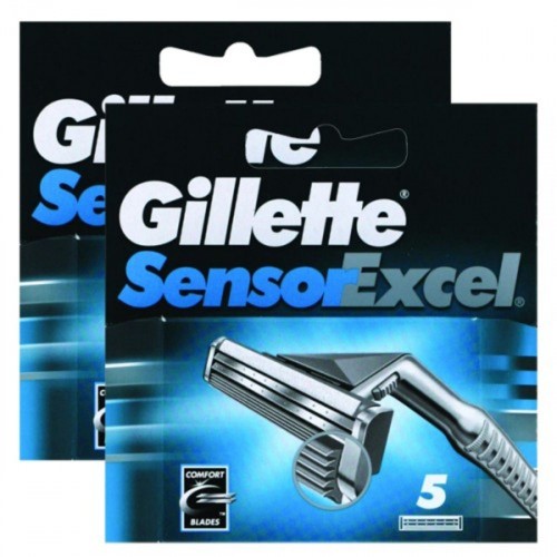 Gillette Sensor Excel Yedek Tıraş Bıçağı 5 li x 2 Adet