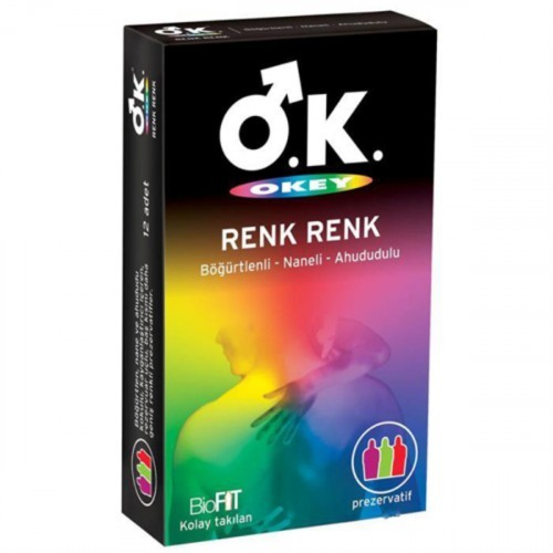 Okey Prezervatif Renk Renk 10 lu