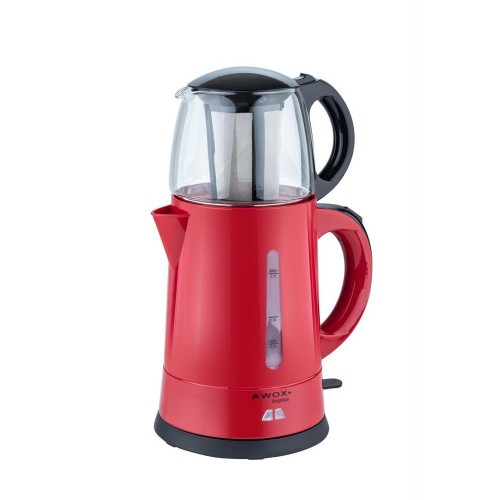 Awox Teaplus Kırmızı 2000 W Cam Demlikli Çay Makinesi