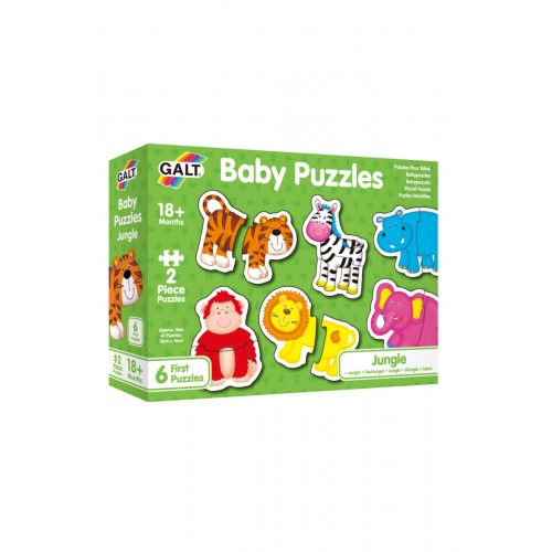 Galt Baby Puzzles Jungle 2 şer parçalı 6 yapboz 18 Ay+