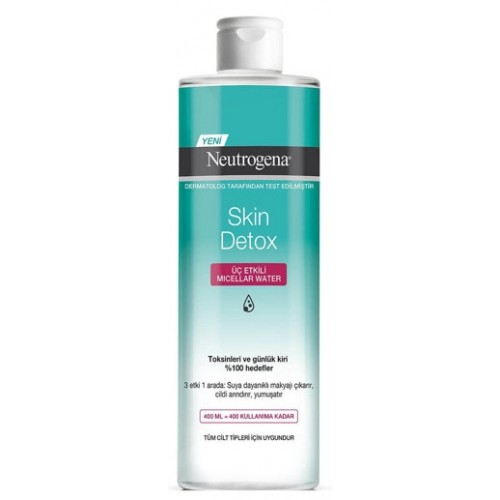 Neutrogena Skin Detox Üç Etkili Miceller Makyaj Temizleme Suyu 400 ml