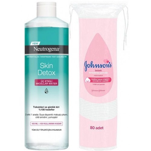 Neutrogena Skin Detox Üç Etkili Micellar Water 400 ml (Pamuk Hediyeli)