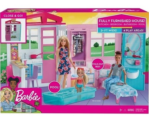 Barbie Taşınabilir Portatif Evi FXG54