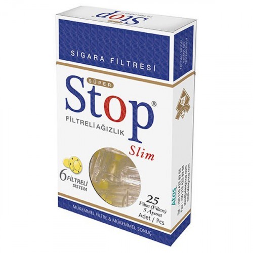Stop Filtreli Ağızlık Slim 25 li