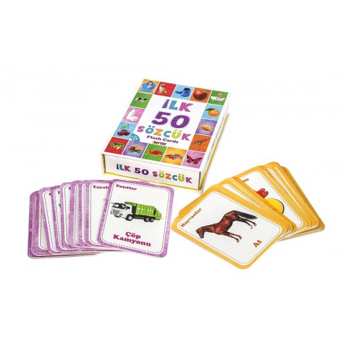 Flash Cards İlk 50 Sözcük (Diy-Toy Yayınları)