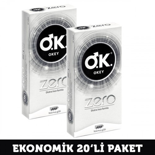 Okey Zero Prezervatif 10lu x 2 Adet 