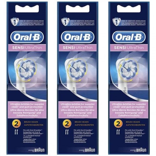 Oral-B Diş Fırçası Yedek Başlığı Sensitive Ultra Thin 2 li x 3 Adet
