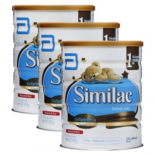 Similac 1 Bebek Sütü 850 gr x 3 Adet Fiyatı