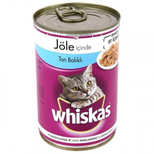 Whiskas Tonbalıklı Kedi Maması Konserve 400 gr