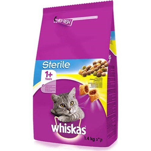 Whiskas Steril Tavuklu Yetişkin Kedi Maması 1,4 kg Fiyatı