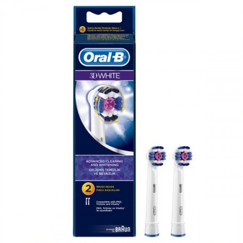 Oral-B Diş Fırçası Yedek Başlığı 3D White 2 li
