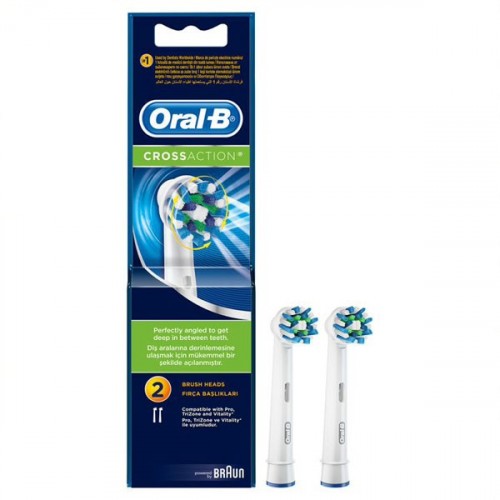 Oral-B Diş Fırçası Yedek Başlığı Cross Action 2 li