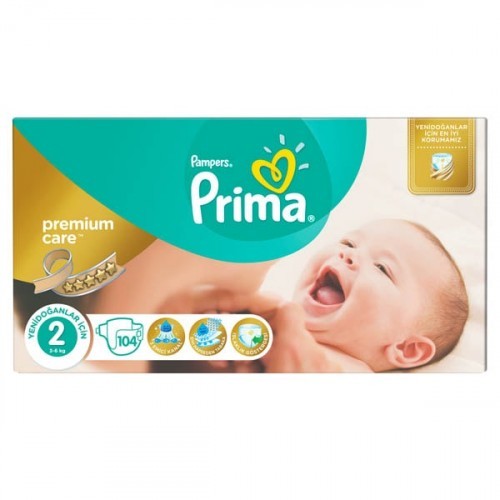 Prima Bebek Bezi Premium Care Dev Ekonomi Paketi 2 Beden 104 Adet